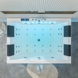 Vaskë luksoze ( SET), pompë uji, (1.5 HP), 4 jastëkë, Air Bubble (350W), ngrohës ( 2KW), dritë nënujore, kullues  Dimensionet 180x120x58cm